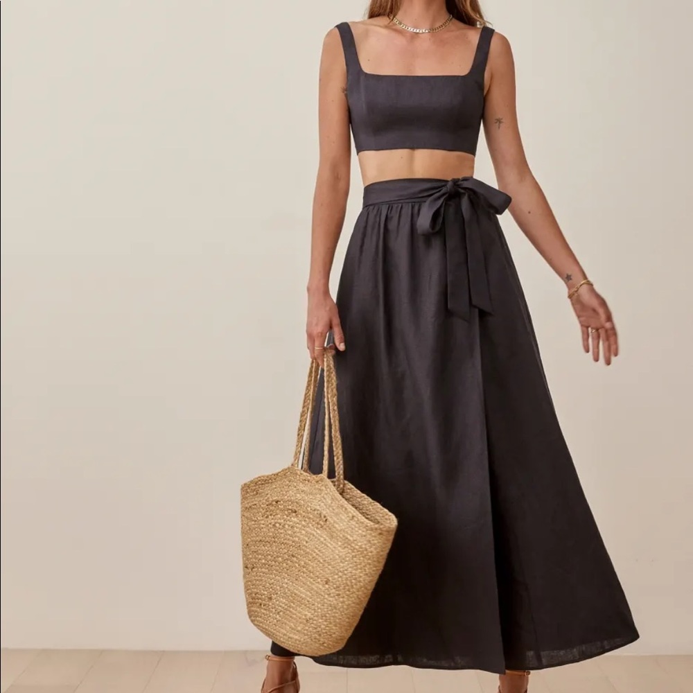 Reformation Palm Linen 2-Piece